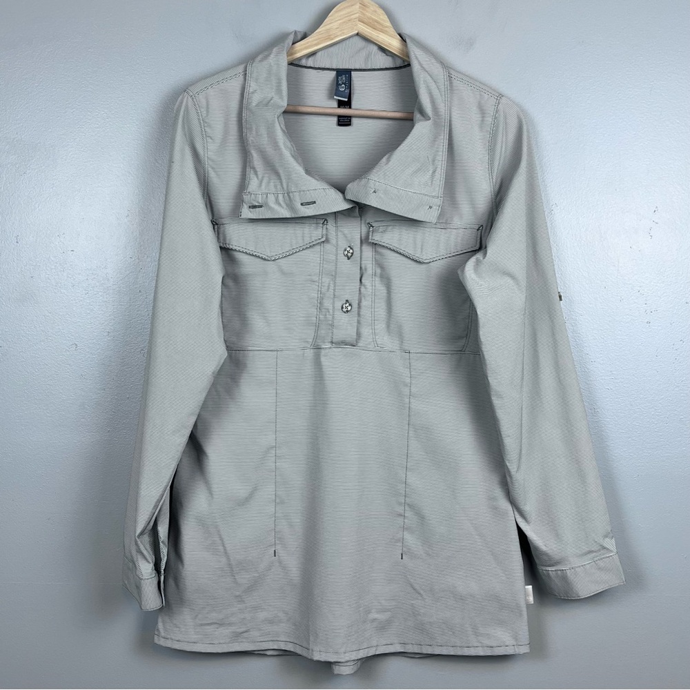 Mountain Hardwear Women's City Pass Pop Over Roll Tab Sleeve Shirt Size M